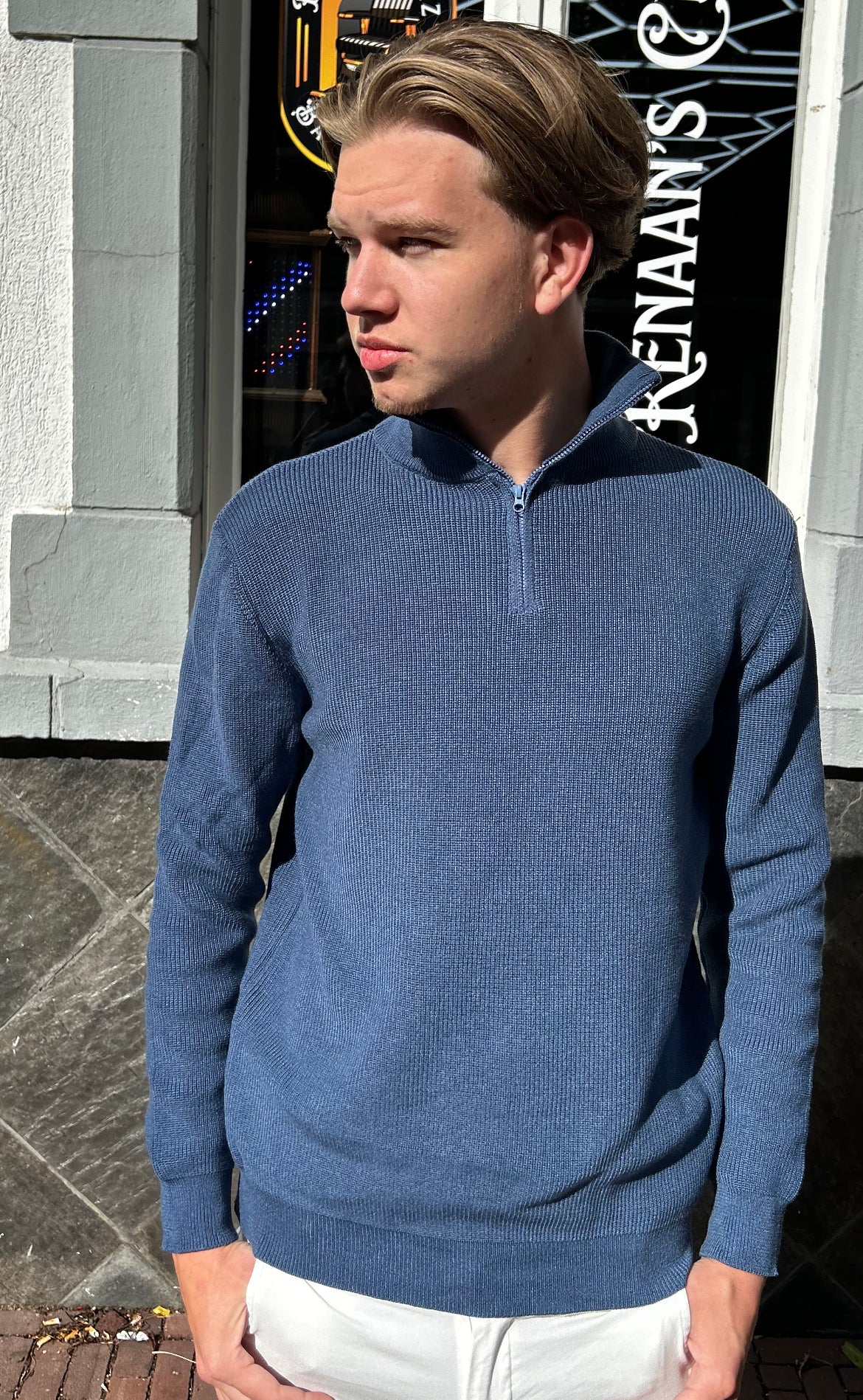 Robert - Warme Half Zip Trui Voor Heren